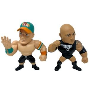 WWE Wrestling Figures Metals‎ Die Cast Cena, The Rock Loot Crate WWE Exclusive